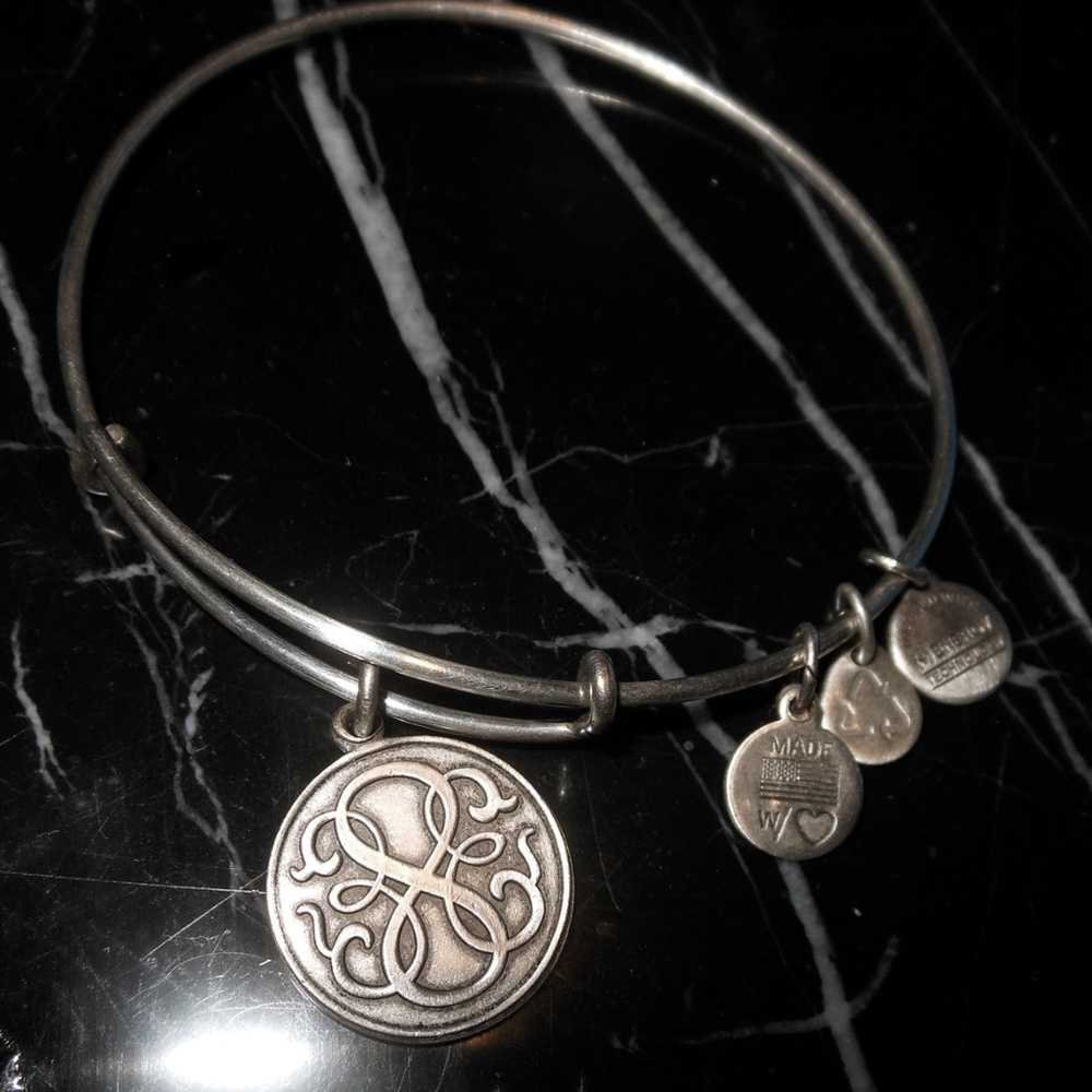 Alex And Ani Endless Loop Charm Silver Rafaeilian